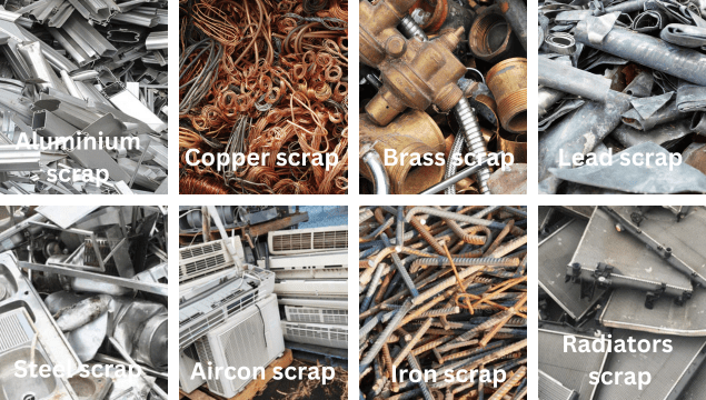 common types of scrap metal for recycling